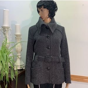 Soia Kyo Grey Wool Jacket size L